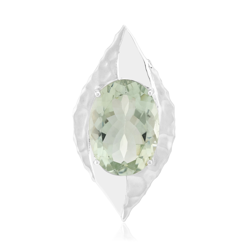 Grüner Amethyst-Silberanhänger (Pallanova)