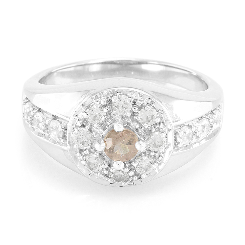 Roter Apatit-Silberring