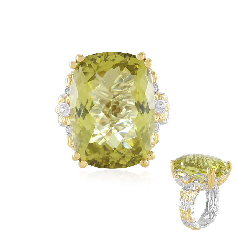 Ouro Verde-Quarz-Silberring (Gems en Vogue) Ouro Verde-Quarz-Silberring (Gems en Vogue)