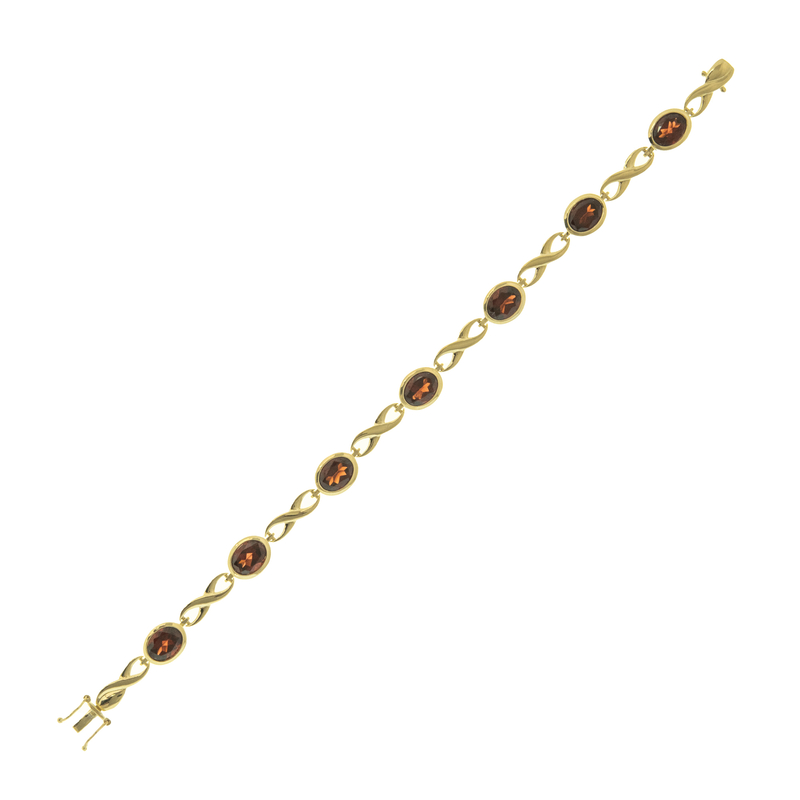 Granat-Goldarmband (CUSTODANA)