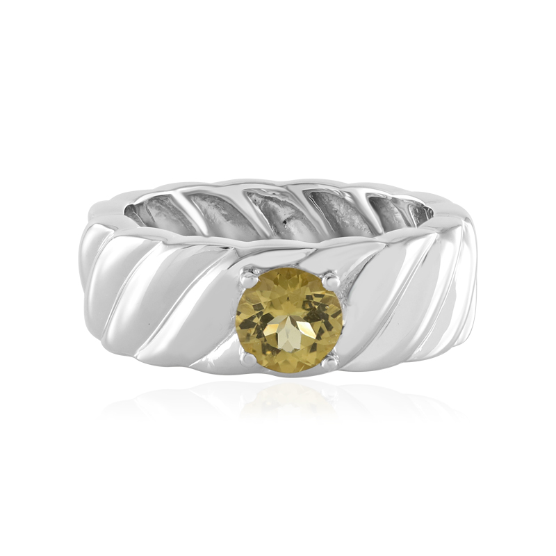 Gelber Beryll-Silberring (de Melo) Gelber Beryll-Silberring (de Melo)