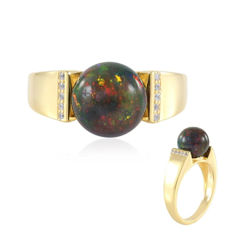 Mezezo-Opal-Silberring (de Melo Essence)