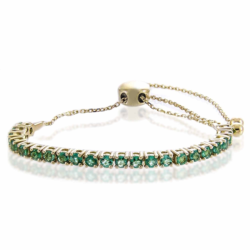 AAA-Sambia-Smaragd-Goldarmband