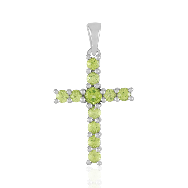 Peridot-Silberanhänger