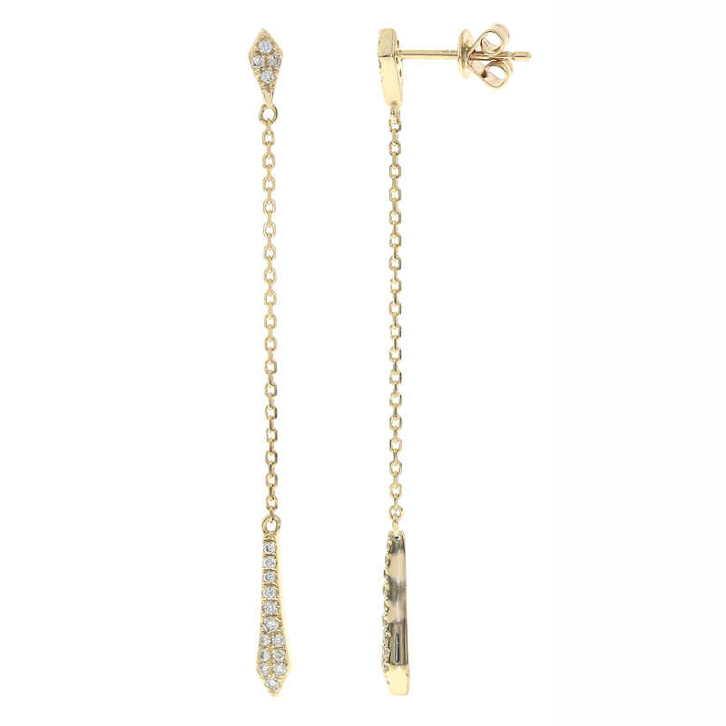 SI1 (H) Brillant-Goldohrringe