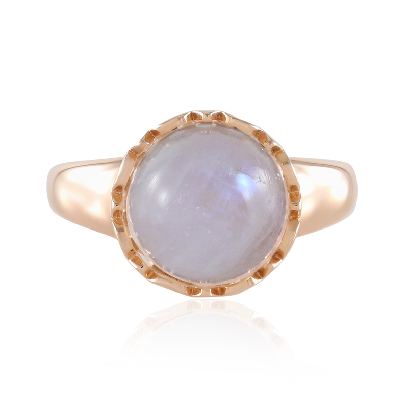 Blauer Mondstein-Silberring (KM by Juwelo)