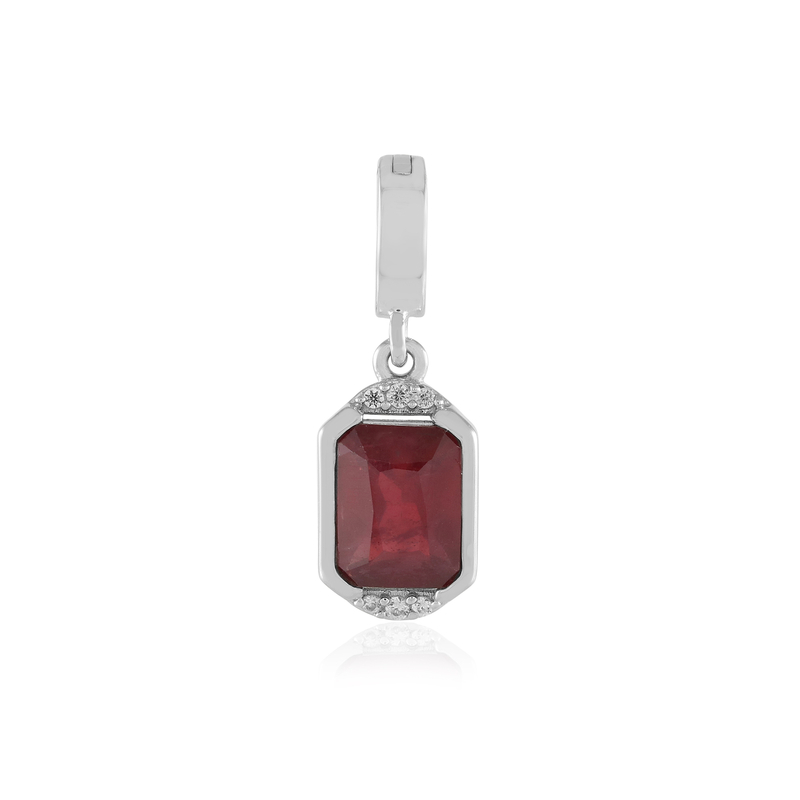 Bemainty-Rubin-Silberanhänger