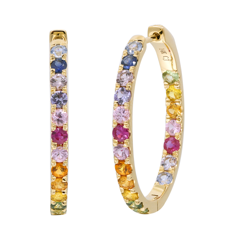 Saphir-Goldohrringe (CIRARI)