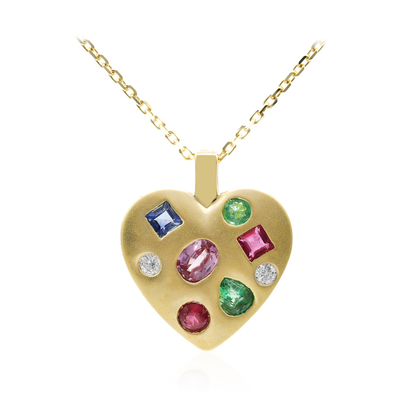 Edelstein-Goldhalskette (Adela Gold)