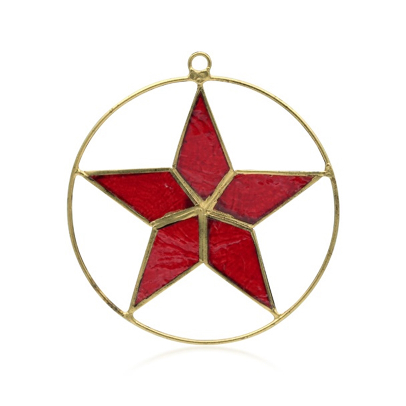 Capiz-Muschel-Messinganhänger Capiz-Muschel-Messinganhänger