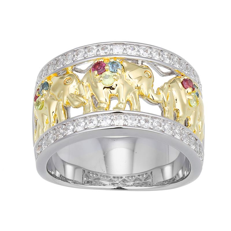 Edelstein-Silberring (Adela Silber)