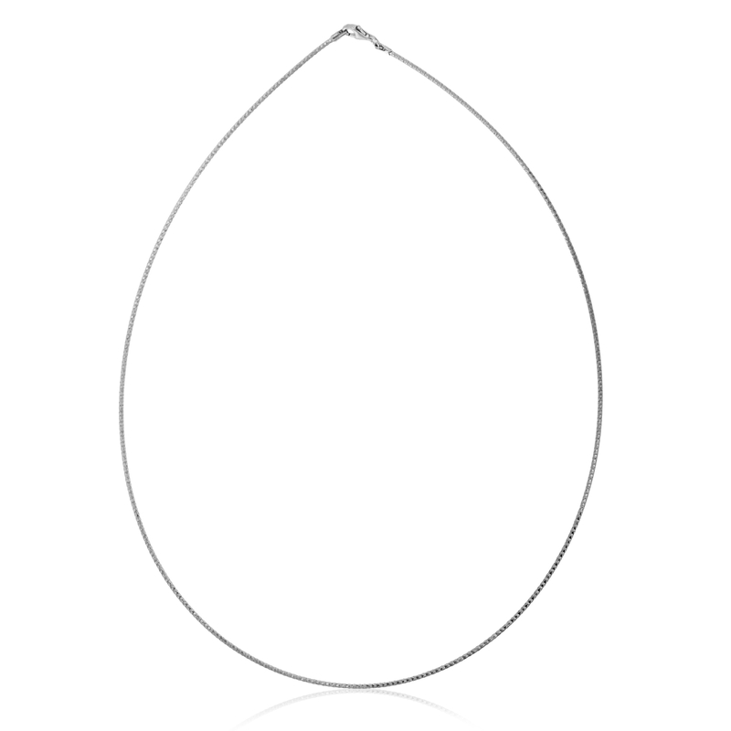 Omega-Silberhalsreif (MONOSONO COLLECTION)