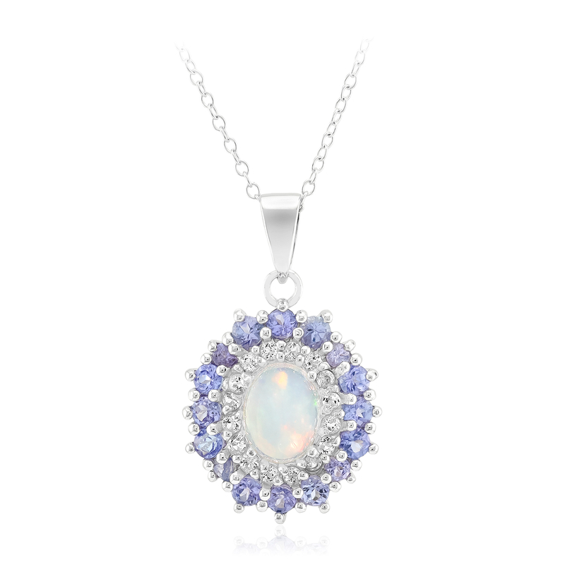 Welo-Opal-Silberhalskette