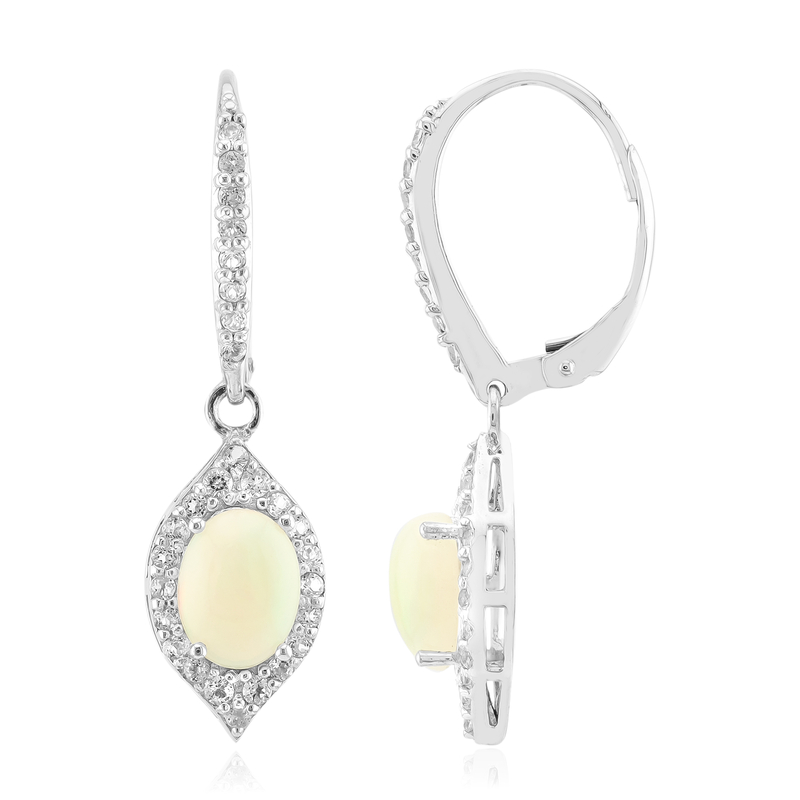 Welo-Opal-Silberohrringe