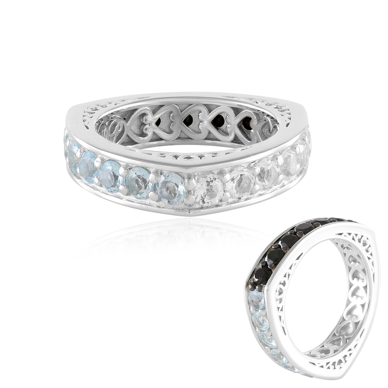 Edelstein-Silberring (Dallas Prince Designs)