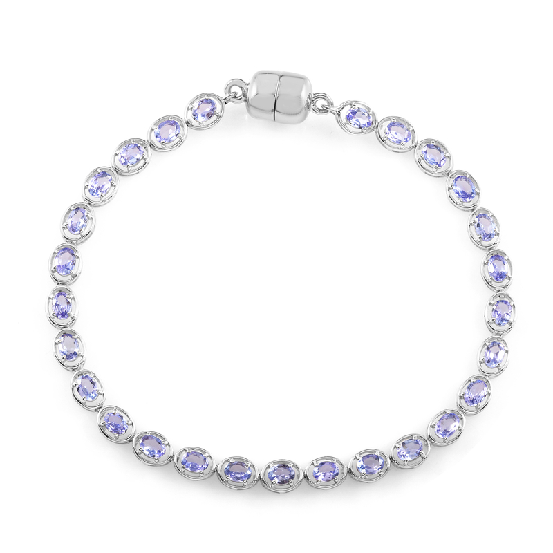 Tansanit-Silberarmband