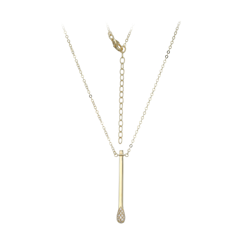 Zirkon-Silbercollier (Adela Silber)