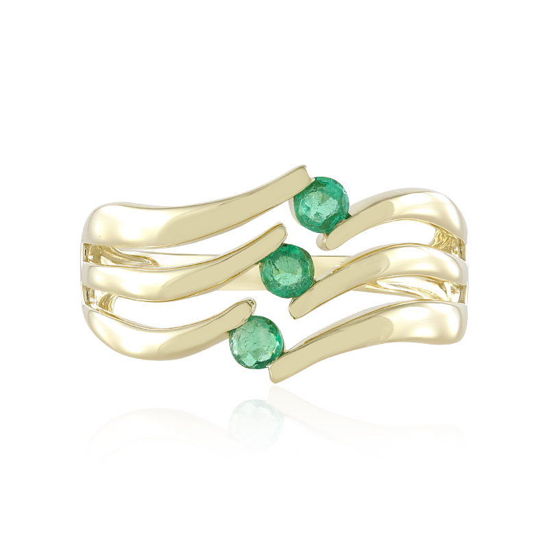 AAA-Sambia-Smaragd-Goldring (de Melo)