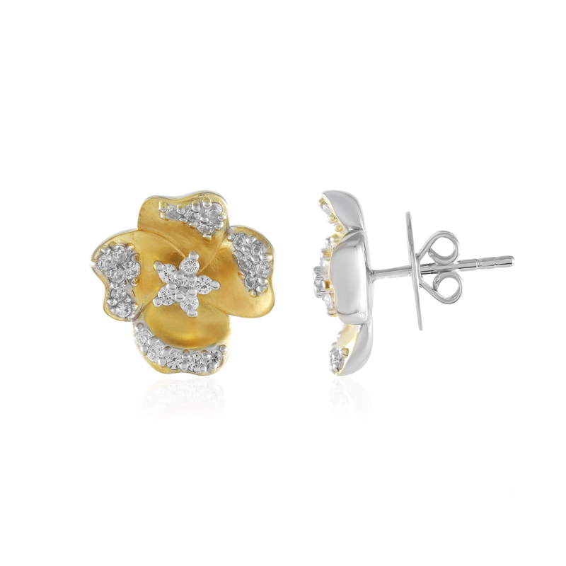 Zirkon-Silberohrringe (Dallas Prince Designs)