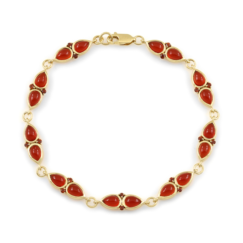 Karneol-Silberarmband (KM by Juwelo)