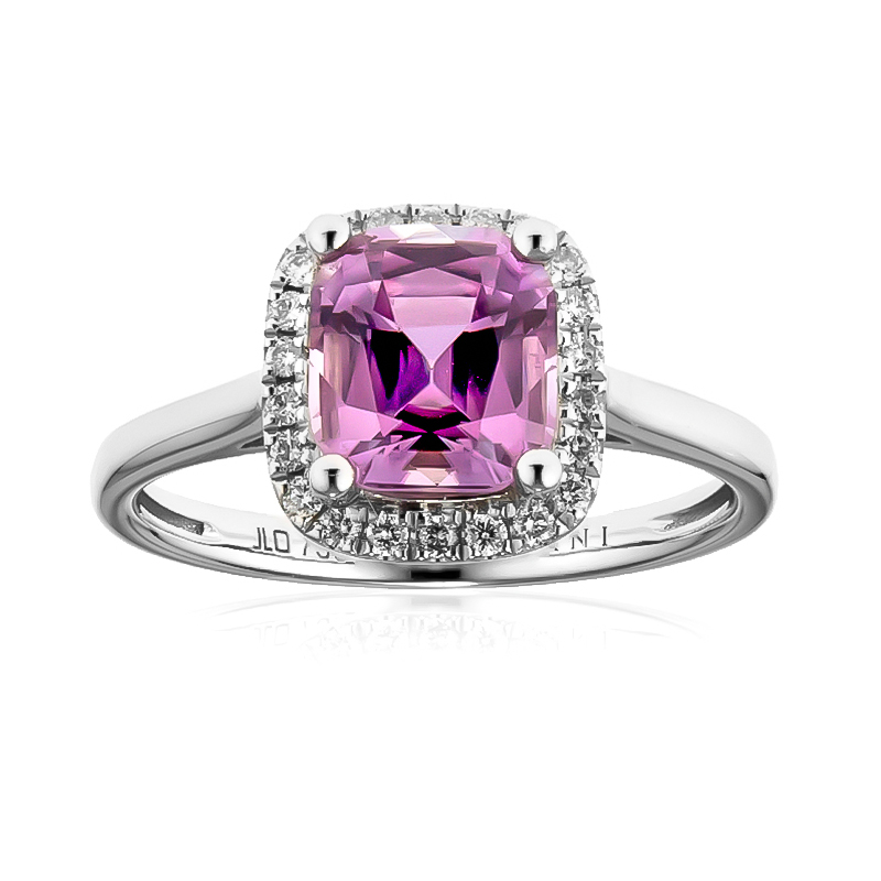 Pinkfarbener Diaspor-Goldring (AMAYANI) Pinkfarbener Diaspor-Goldring (AMAYANI)