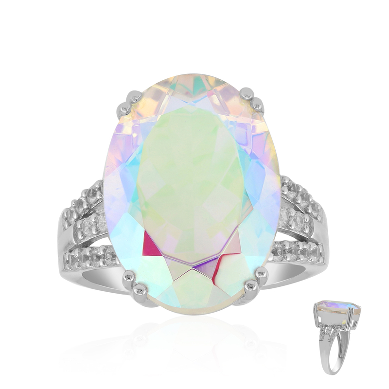 Mondlicht-Quarz-Silberring Mondlicht-Quarz-Silberring