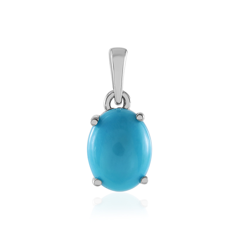 Sleeping Beauty-Türkis-Silberanhänger