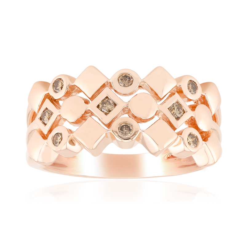 I1 Argyle-Rose de France-Brillant-Silberring (Annette)