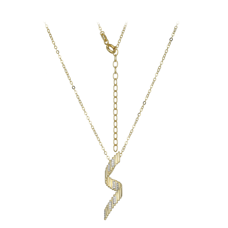 Zirkon-Silberhalskette (Adela Silber)