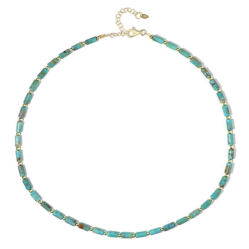 Türkis-Silberhalskette