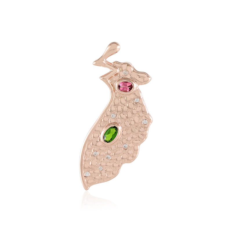 Edelstein-Silberanhänger (MONOSONO COLLECTION)