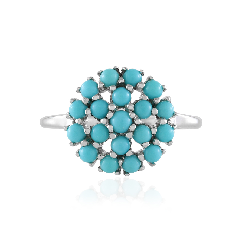 Sleeping Beauty-Türkis-Silberring