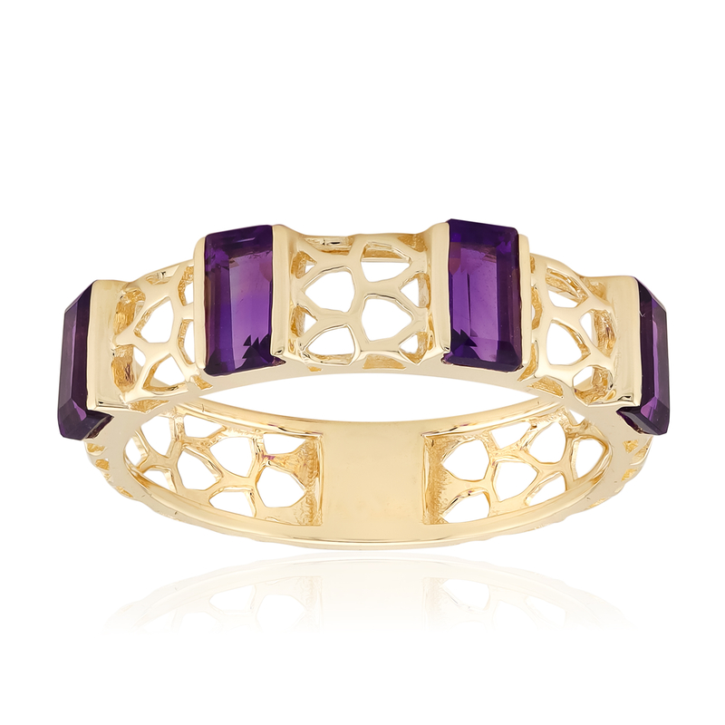 Sambia-Amethyst-Goldring (Ornaments by de Melo) Sambia-Amethyst-Goldring (Ornaments by de Melo)