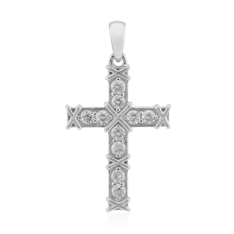 Zirkon-Silberanhänger