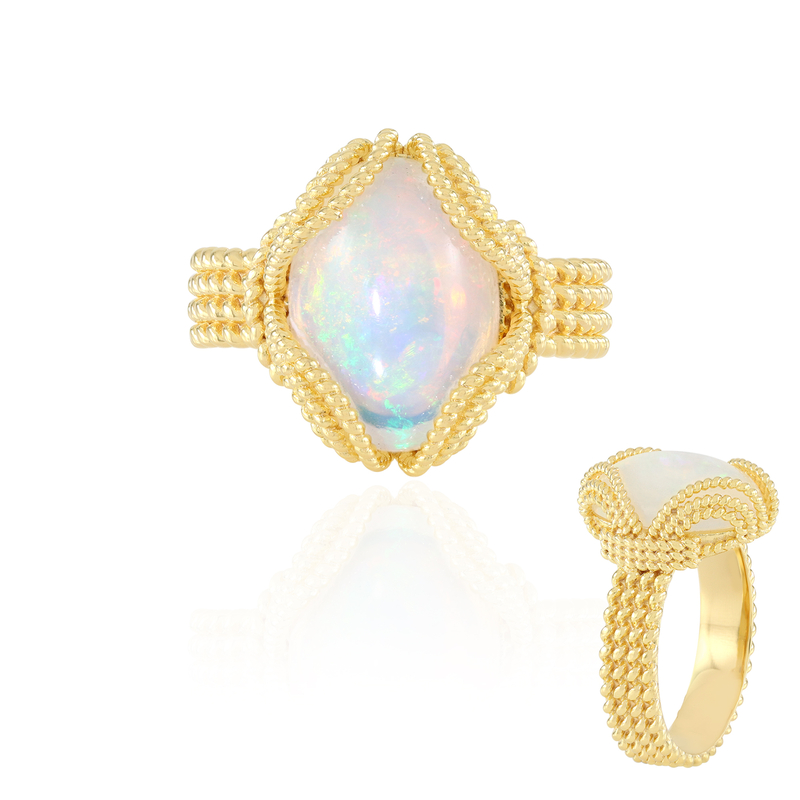 Welo-Opal-Silberring