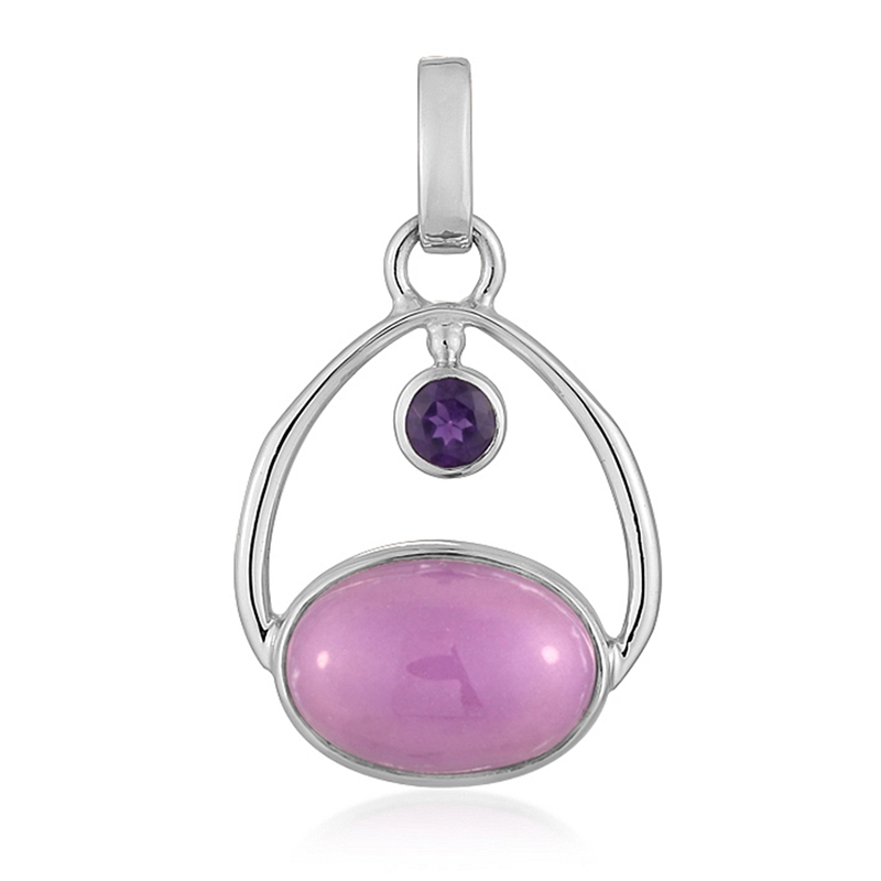 Phosphosiderit-Silberanhänger