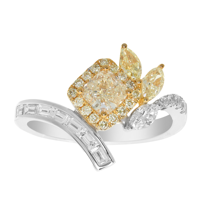 Gelber SI2 Brillant-Goldring (CIRARI) Gelber SI2 Brillant-Goldring (CIRARI)