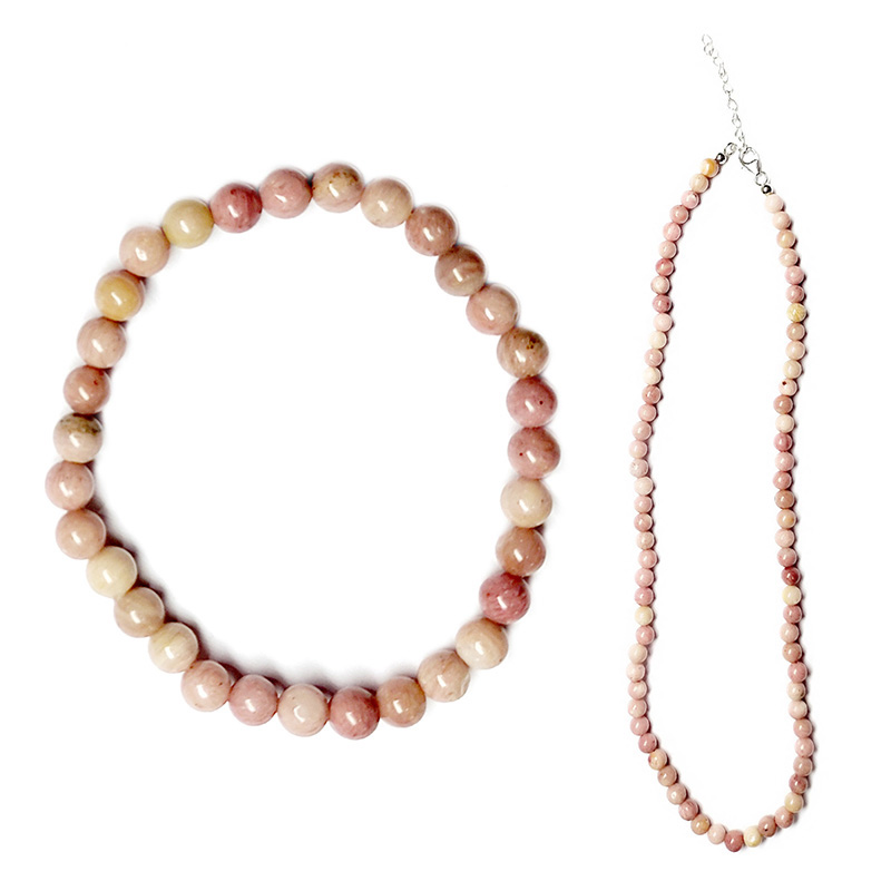 Rhodonit-Silberset Rhodonit-Silberset