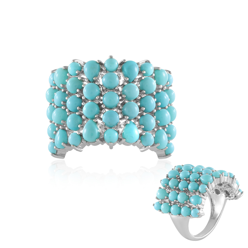 Sleeping Beauty-Türkis-Silberring (Faszination Türkis)
