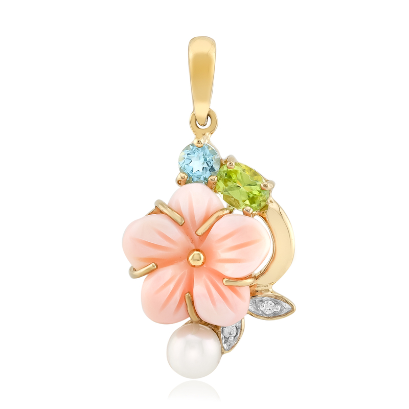 Perlmutt-Silberanhänger Perlmutt-Silberanhänger