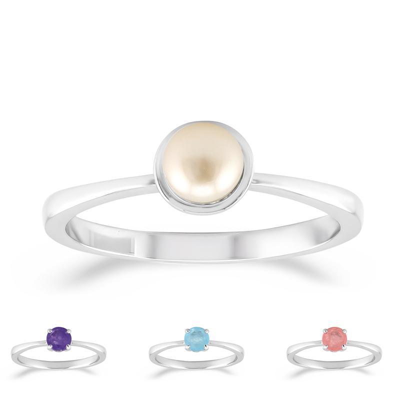 Edelstein-Silberringe