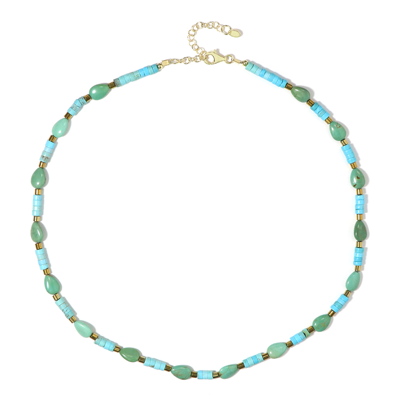 Türkis-Silberhalskette