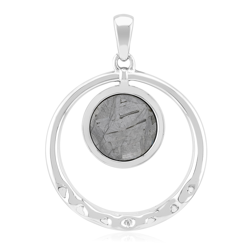 Aletai-Meteorit-Silberanhänger