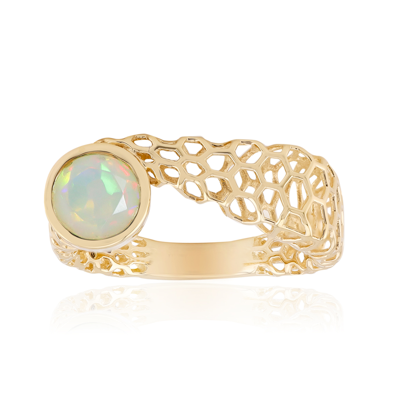 AAA-Welo-Opal-Goldring (Ornaments by de Melo)