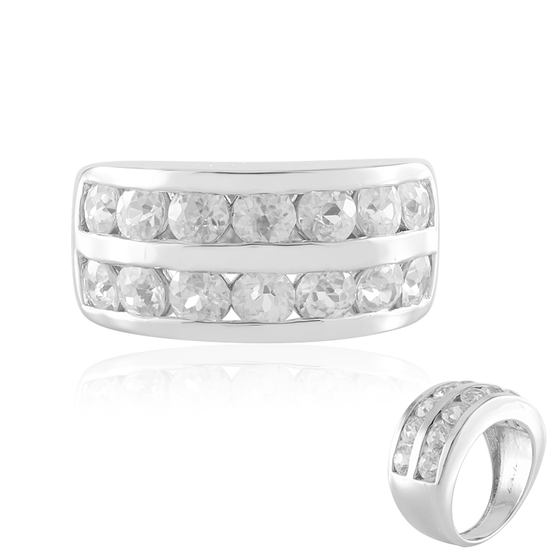 Zirkon-Silberring (de Melo)