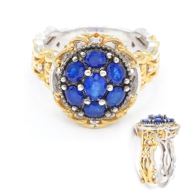 Cobaltblauer Spinell-Silberring (Gems en Vogue)