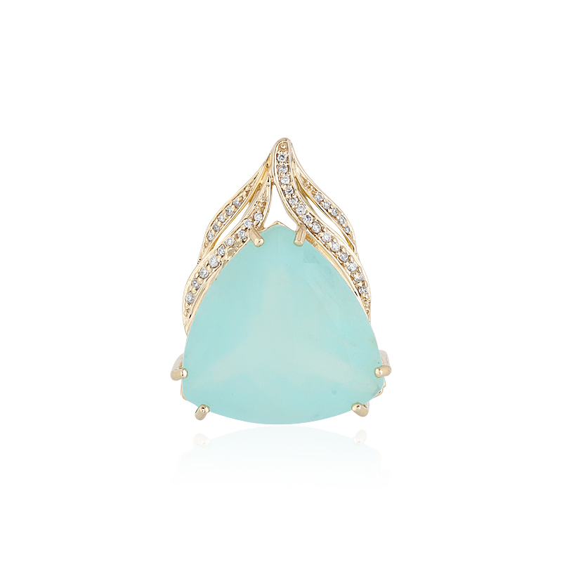Paraiba-Opal-Goldanhänger (AMAYANI) Paraiba-Opal-Goldanhänger (AMAYANI)
