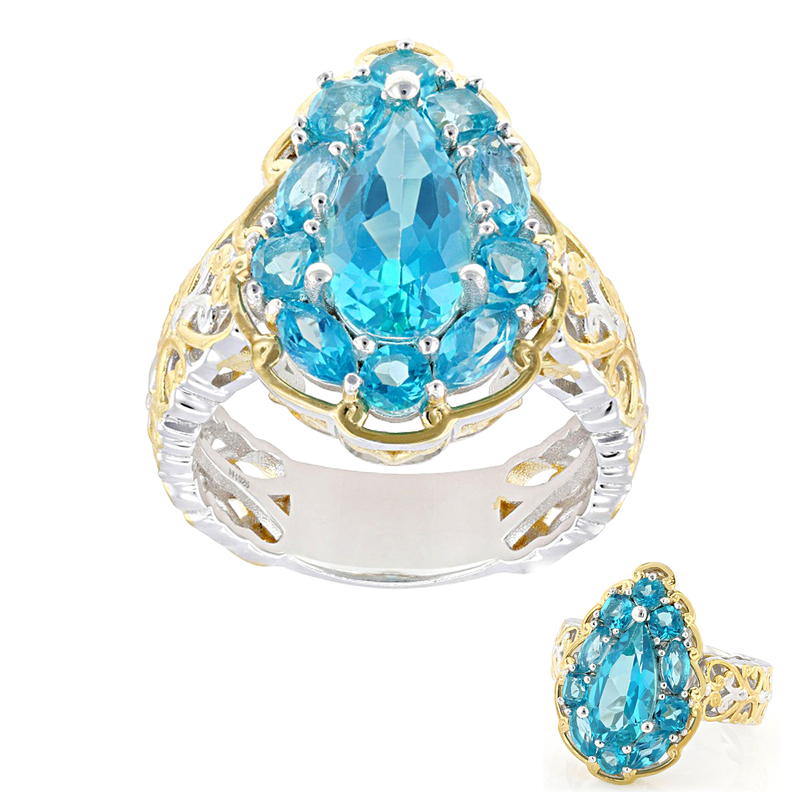 Paraiba-topas-silverring (Gems en Vogue) från Juwelo
