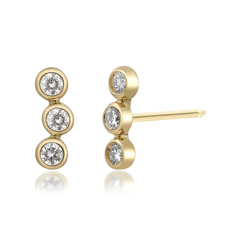 SI1 (H) Brillant-Goldohrringe