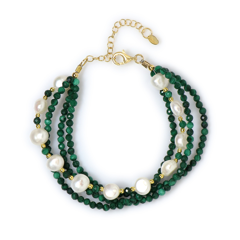 Edelstein-Silberarmband (Riya)